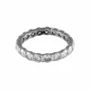 BAGUE ALLIANCE AMERICAINE OR BLANC & DIAMANTS