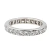 Bague Alliance américaine Platine Diamant