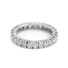 Bague Alliance américaine Or blanc Diamant