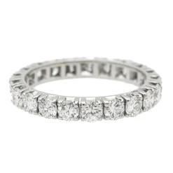 Bague Alliance américaine Or blanc Diamant