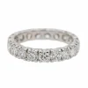 Bague Alliance américaine Platine Diamant