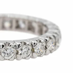 Bague Alliance américaine Or blanc Diamant