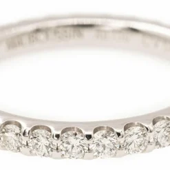 Bague Alliance américaine Or blanc Diamant