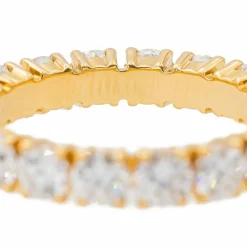 Bague Alliance américaine Or jaune Diamant