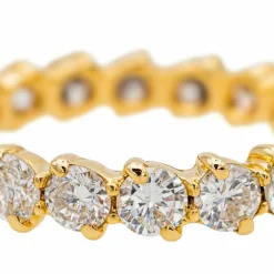 Bague Alliance américaine Or jaune Diamant