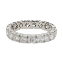Bague Alliance américaine Platine Diamant