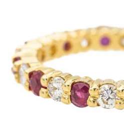 Bague Alliance américaine Or jaune Diamant