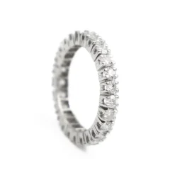 Bague Alliance américaine Or blanc Diamant