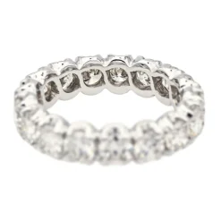 Bague Alliance américaine Or blanc Diamant