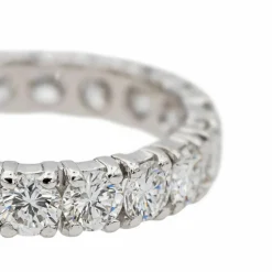 Bague Alliance américaine Platine Diamant
