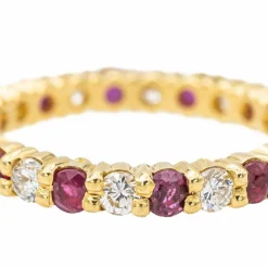 Bague Alliance américaine Or jaune Diamant