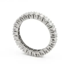 Bague Alliance américaine Or blanc Diamant