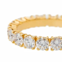 Bague Alliance américaine Or jaune Diamant