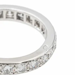 Bague Alliance américaine Platine Diamant