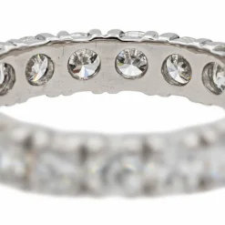 Bague Alliance américaine Platine Diamant
