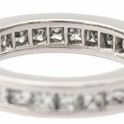 Bague Alliance américaine or blanc Diamant