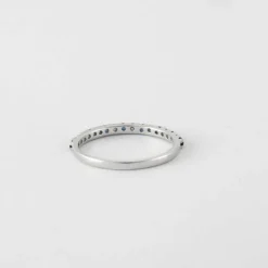 Bague Alliance diamants et saphirs