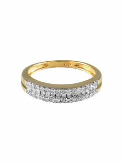 BAGUE ALLIANCE OR & DIAMANTS