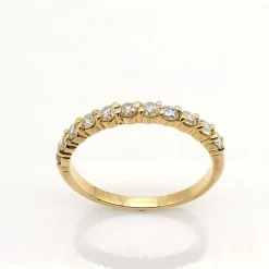Bague Alliance or & diamants