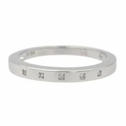Bague Alliance Or blanc Diamant