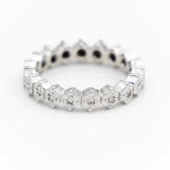 Bague Alliance Or blanc Diamant