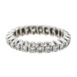 Bague Alliance Or blanc Diamant