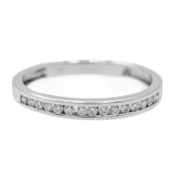Bague Alliance Or blanc Diamant