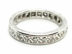 Bague Alliance Or blanc Diamant