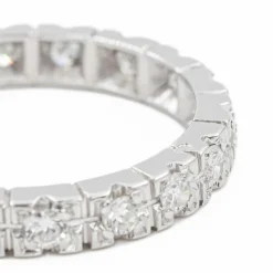 Bague Alliance Or blanc Diamant