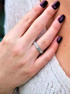 Bague Alliance Or blanc Diamant