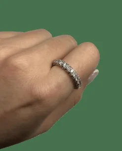 BAGUE ALLIANCE OR BLANC DIAMANTS