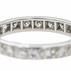 Bague Alliance Or blanc Diamant