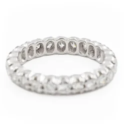 Bague Alliance Or blanc Diamant