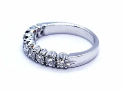 Bague Alliance Or blanc Diamant