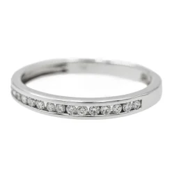 Bague Alliance Or blanc Diamant