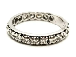 Bague Alliance Or blanc Diamant