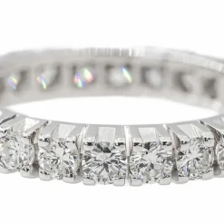Bague Alliance Or blanc Diamant