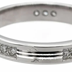 Bague Alliance Or blanc Diamant