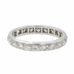 Bague Alliance Or blanc Diamant