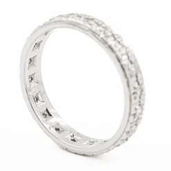 Bague Alliance Or blanc Diamant