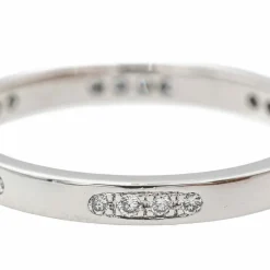 Bague Alliance Or blanc Diamant