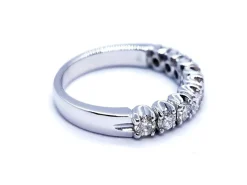 Bague Alliance Or blanc Diamant