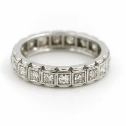 Bague Alliance Or blanc Diamant