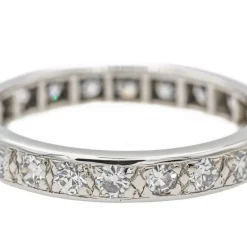 Bague Alliance Or blanc Diamant