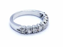 Bague Alliance Or blanc Diamant