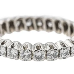 Bague Alliance Or blanc Diamant