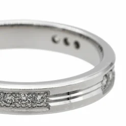 Bague Alliance Or blanc Diamant