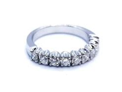 Bague Alliance Or blanc Diamant