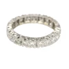 Bague Alliance or blanc et diamant