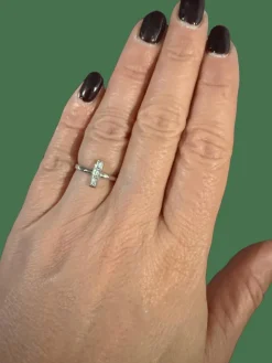 Bague alliance Or blanc et Diamants
